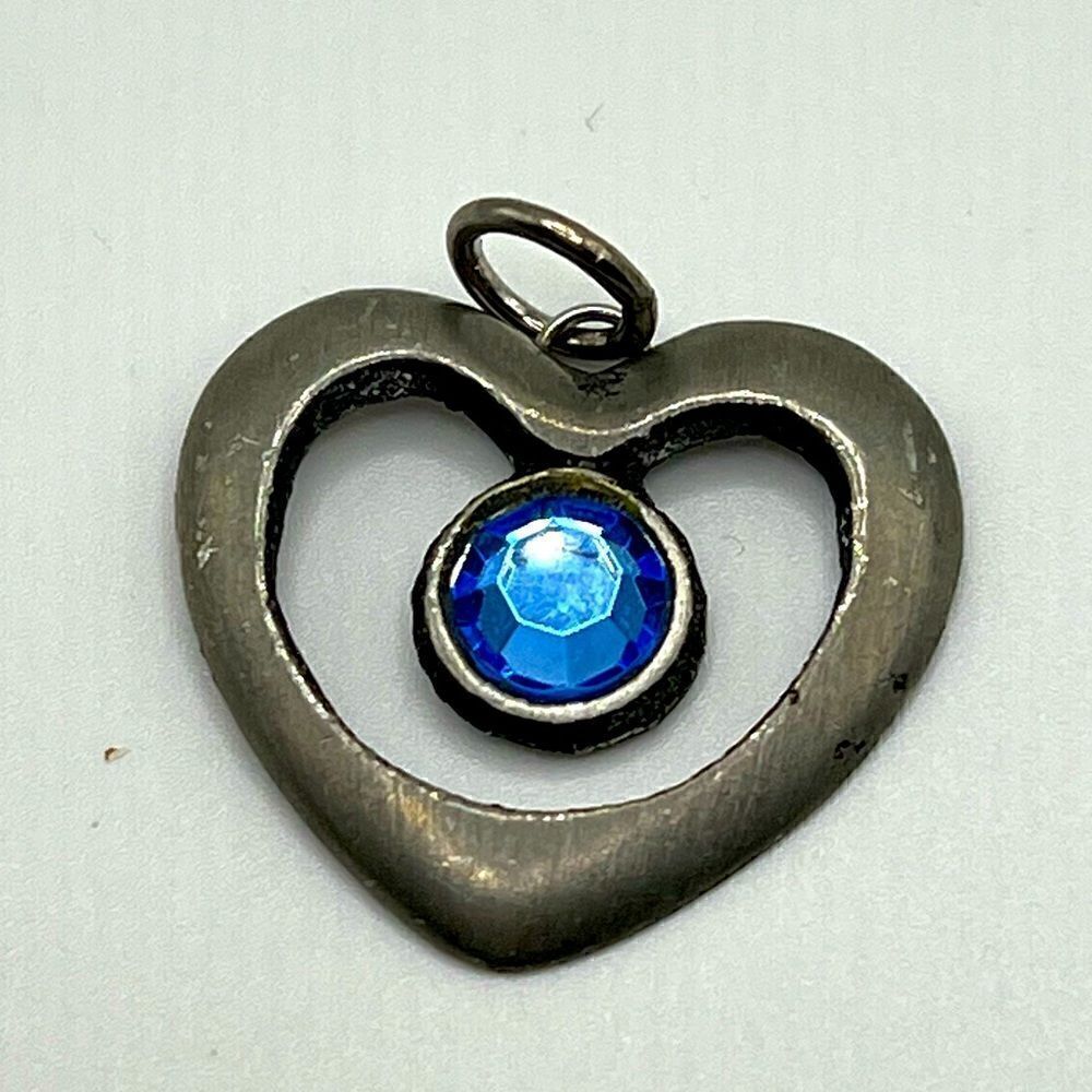 Vintage Swedish 1970s A.R. Ottosson pewter heart pendant